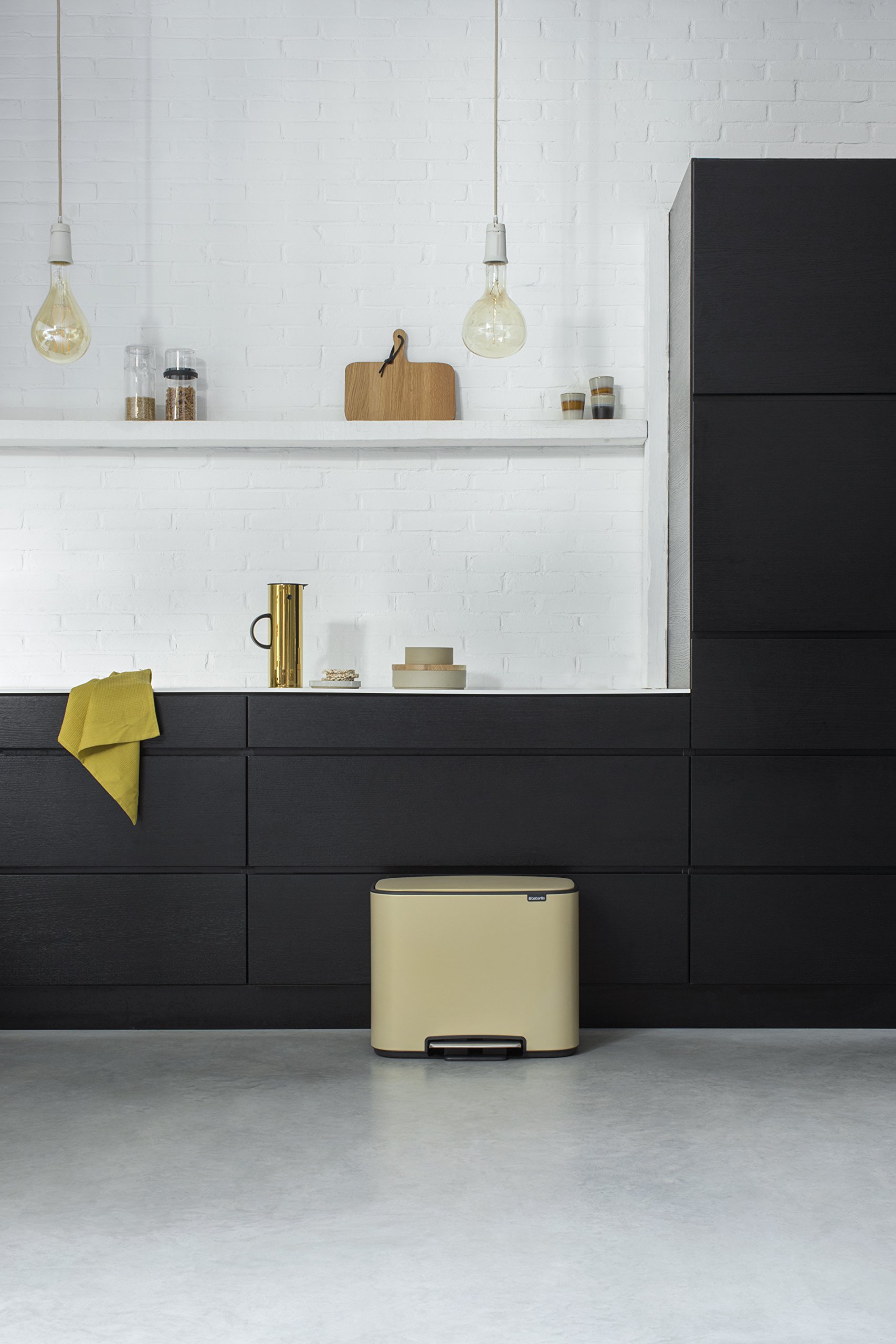 新品 ブラバンシア ゴミ箱 ミネラルグレイ 11L＋23L 2分別 ペダル式 Amazon｜ブラバンシア ペダル式ゴミ箱 ミネラルゴールデンビーチ 11+23